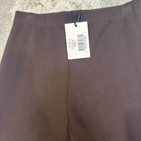 LESET Rio Stirrup Pant in Chocolate Size XS - Picture 2 of 6